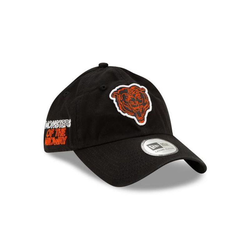 NFL Chicago Bears Official Draft Casual Classic Adjustable (DKS1248) - Black New Era Caps